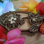 ハイビスカス　はちどり　飾り